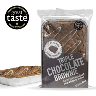 The Homemade Brownie Company - Traybake - Triple Chocolate Brownie - 3x340g