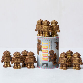 Chococo - Novelty Robots - Solid Chocolate Robots in Single Origin 47% Colombia Milk - 9x150g