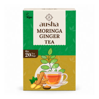 Ausha - Organic Moringa Ginger Tea - 6x20 Bags