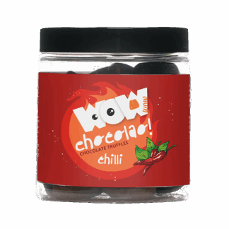Wow Chocolao! -   Chocolate Truffles Tub - Chili - 6x130g