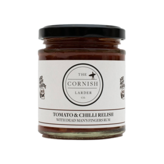 The Cornish Larder - Relish - Tomato Chilli & Deadman's Fingers Rum - 6x200g