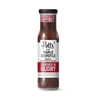 Potts - Table Sauce - Maple Chipotle BBQ - 6x250g