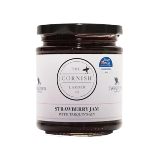 The Cornish Larder - Jam - Strawberry & Tarquin's Gin - 6x227g