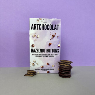 ArtChocolat - Buttons Bag - Dark Chocolate Hazelnut - 1x125g