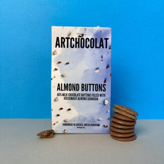 ArtChocolat - Button Bag - Milk chocolate Almond -1x125g