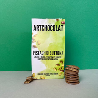 ArtChocolat - Buttons Bag - Milk Chocolate Pistachio - 1x125g