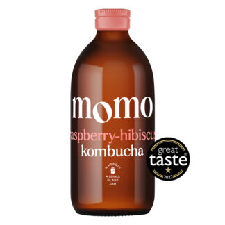 MOMO Organic Kombucha - Raspberry-Hibiscus - 6x330ml