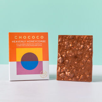 Chococo - Chocolate Bar - 47% Colombia Origin Milk Chocolate with Honeycomb Pieces (BESTSELLER) - 12x75g
