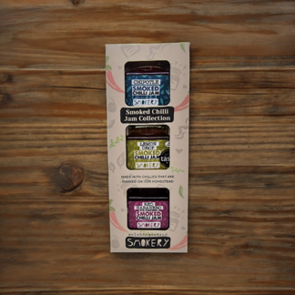 Welshhomestead Smokery - Gift Set - 3 Jar Stack of Chilli Jams - 6x(3x128g)