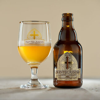 Birra Montecassino - Italian Craft Abbey Beer - Alba - Blonde Beer - 12x330ml