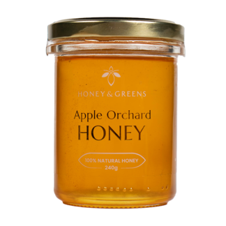 Honey and Greens - British Apple Orchard Honey - 6x240g