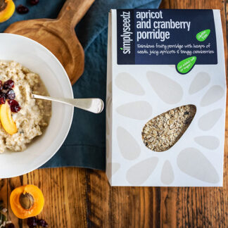 Simplyseedz - Apricot & Cranberry - Porridge Oats Carton - 5x500g