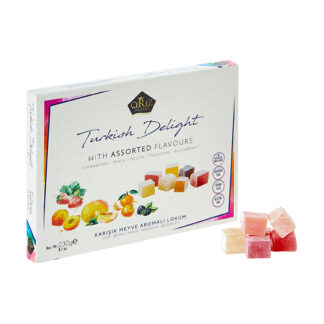Mahdina - Cerez Pazari - Turkish Delight - Strawberry, Peach, Melon, Tangerine, Blackberry Flavours - 10x230g