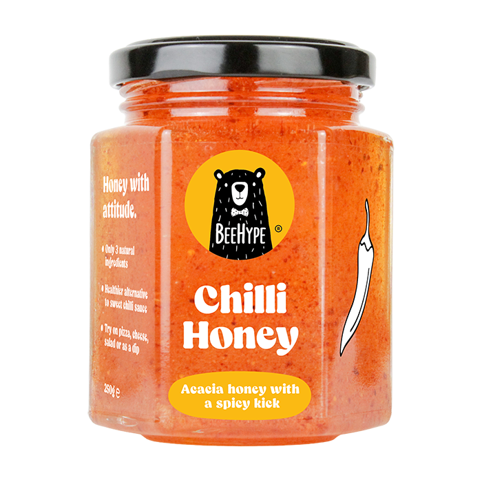 BeeHype Honey - Chilli Honey - 6x250g