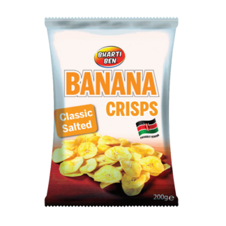 JDM Distributors -          Bharti Ben - Banana Crisps Classic Salted - 12x200g