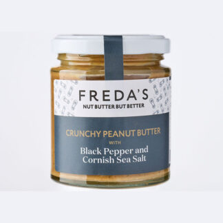 Freda's Peanut Butter - Black Pepper & Cornish Sea Salt - 6x180g