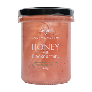 Honey and Greens - British Honey with Blackcurrant - 6x240g