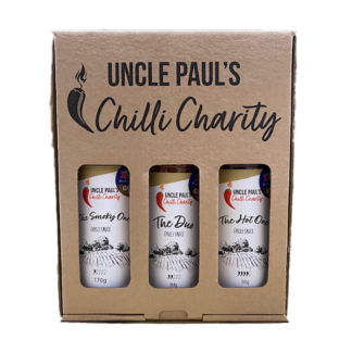 Uncle Paul's Chilli Charity - Gift Set - Chilli Sauce Trio - 6x(3x150ml)