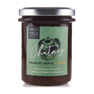 Highfield Preserves -      Chutney - British Bramley Apple & Cider - 6x210g