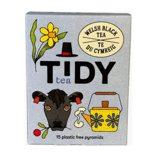 Tidy Tea - Welsh Black - All day Breakfast Tea (Plastic free pyramids) - 6x15 Bags