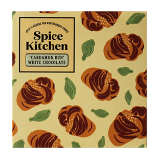 Spice Kitchen - Chocolate Bar - Cardamom Bun White – 12x80g