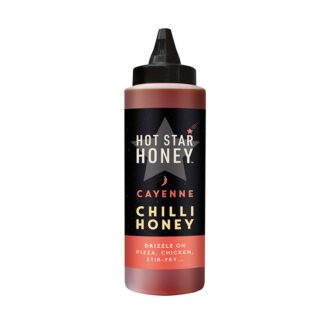 Hot Star Honey - Cayenne Chilli Honey Sauce - 6x340g