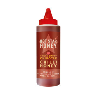 Hot Star Honey - Chipotle Chilli Honey  - 6x325g