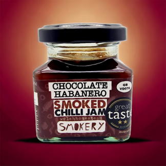 Welshhomestead Smokery - Chilli Jam - Smoked Chocolate Habanero - 6x128g