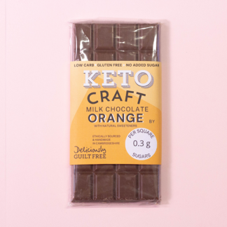 Deliciously Guilt Free - Keto Craft Milk Chocolate Orange - 12x100g