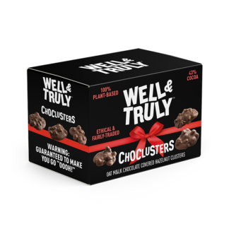 Well&Truly -    Christmas Box with Oat Milk Covered Hazelnut Clusters - 10x100g