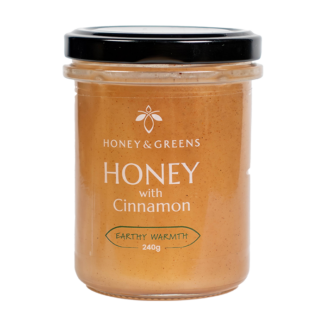 Honey and Greens - British Honey with Cinnamon - 6x240g