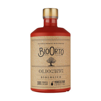 Just Gourmet - Bio Orto - Organic Extra Virgin Olive Oil - Monocultivar Coratina - 6x500ml