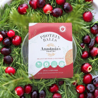 Anastasia's Pantry - Peanut Butter and Cranberry Protein Balls - 6x210g