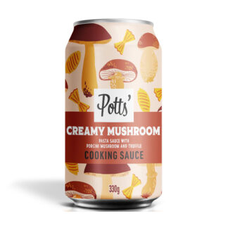 Potts - Cooking Sauce (Can) - Creamy Mushroom Sauce - 8x330g