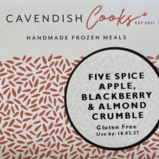 Cavendish Cooks - Five Spice  Apple, Blackberry & Almond Crumble (Serves 2) - 1x230g