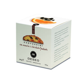 Just Gourmet - Deseo - Cantuccini Toscani with Candied Orange & Dark Chocolate - 9x200g (Box)