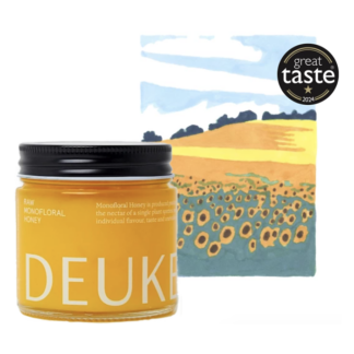 DEUKES - Raw Monofloral Sunflower Honey - 6x250g