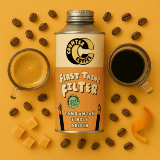 Counter Coffee - Tin - First Thing Filter - Tanzanian - Whole Bean - 6x350g