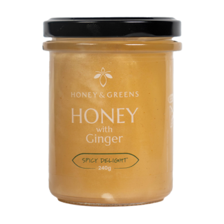 Honey and Greens - British Honey with Ginger - 6x240g