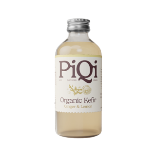 PiQi  - Organic Kefir Water - Ginger and Lemon - 12x240ml