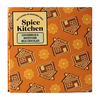 Spice Kitchen - Chocolate Bar - Gingerbread & Honeycomb Milk Chocolate – 12x80g