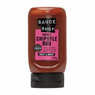 Sauce Shop - Squeeze Bottle - Honey Chipotle BBQ - 6x340g