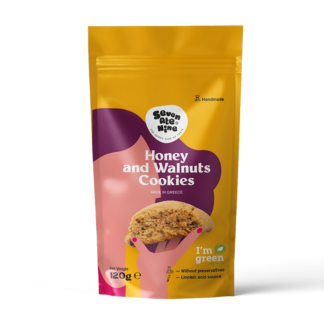 Seven Ate Nine -   Cretan Raw Honey and Walnut Cookies - 8x185g