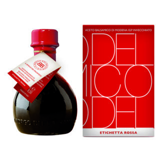 Just Gourmet - Il Borgo del Balsamico Balsamic Vinegar of Modena IGP Aged Red Label Low Acidity (Ampoule bottle with box) - 6x250ml
