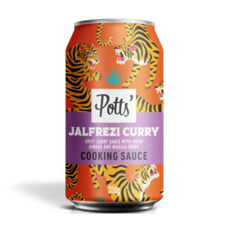 Potts - Cooking Sauce (Can) - Jalfrezi Curry Sauce - 8x330g