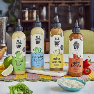 All Dressed Up -    Introductory Offer - Spicy Harissa / Miso & Sesame / Everyday / Tahini & Lime - 4x(3x250ml)