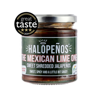 Halopenos -  Mexican Lime Sweet Shredded Jalapenos - 6x200g
