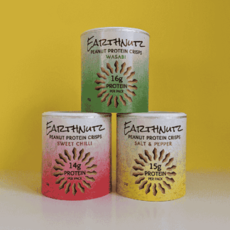 Earthnutz -   Introductory Offer - Peanut Protein Crisps - Salt & Pepper / Sweet Chilli / Wasabi - 3x(4x32g)