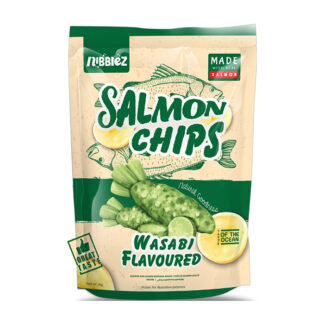 JDM Distributors - Nibblez - Salmon Wasabi Flavoured Salmon Chips - 24x50g
