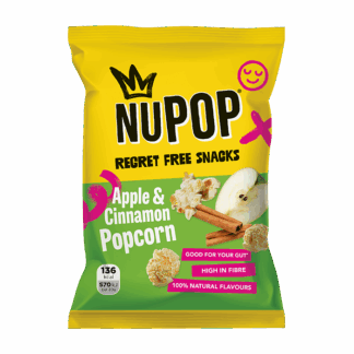 NuPop - Apple & Cinnamon Popcorn - 24x30g